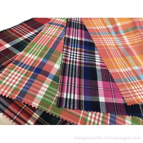 T/C Stretch Yarn-dyed Plaid Fabric